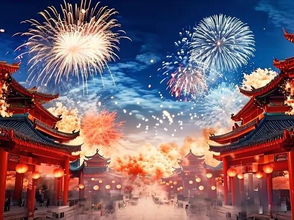 沁园春/除夕
文/方尚春

岁杪寒消，
烛影摇红，
漏永未眠。
正椒盘颂岁，
篆