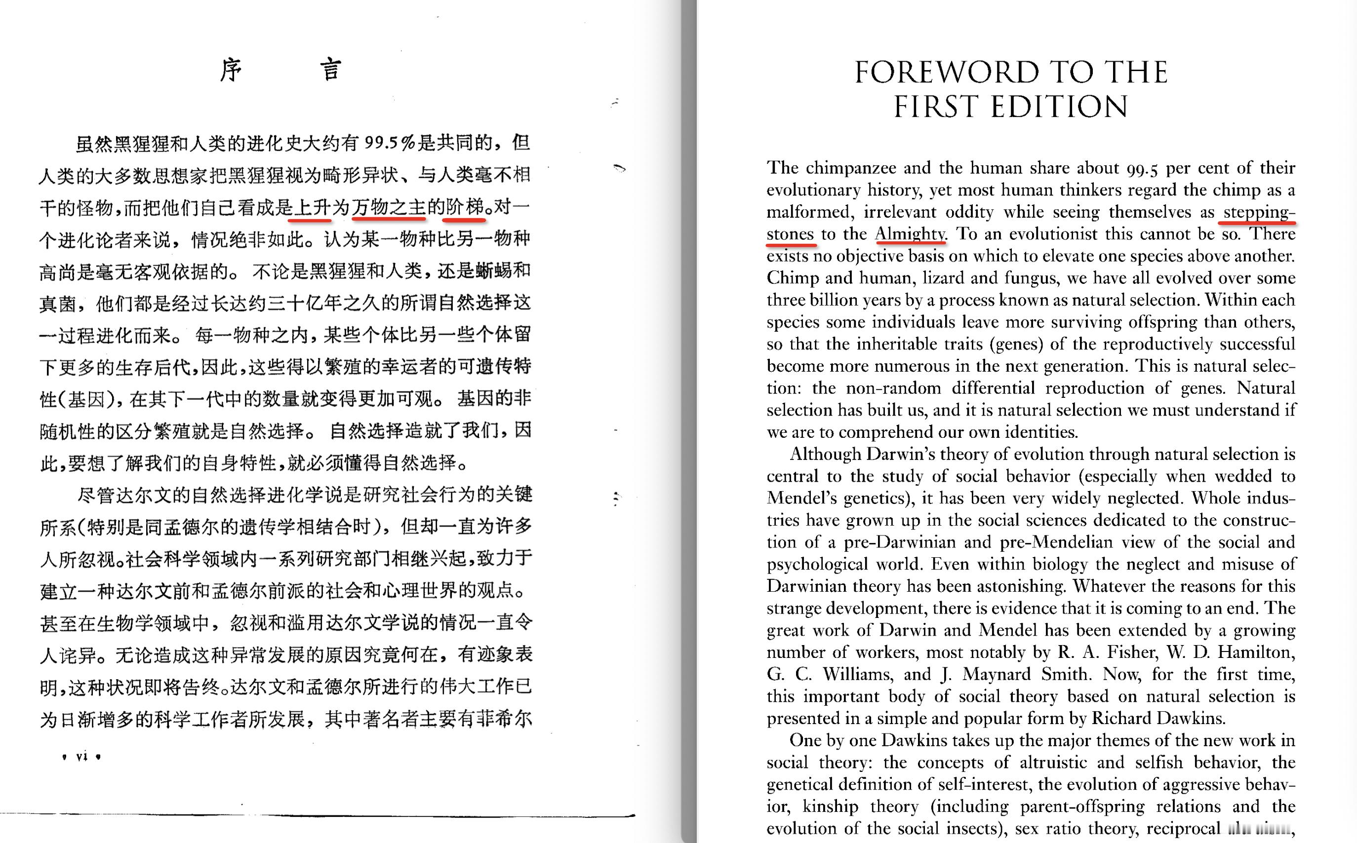 作为非常有名的「自私的基因」，竟然也是翻译自中国古籍....的确让人震惊了，道金