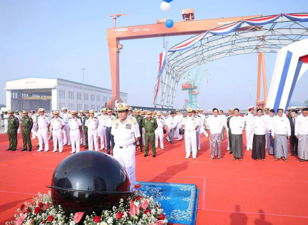 缅甸打造强大海军！4万吨级干船坞启用