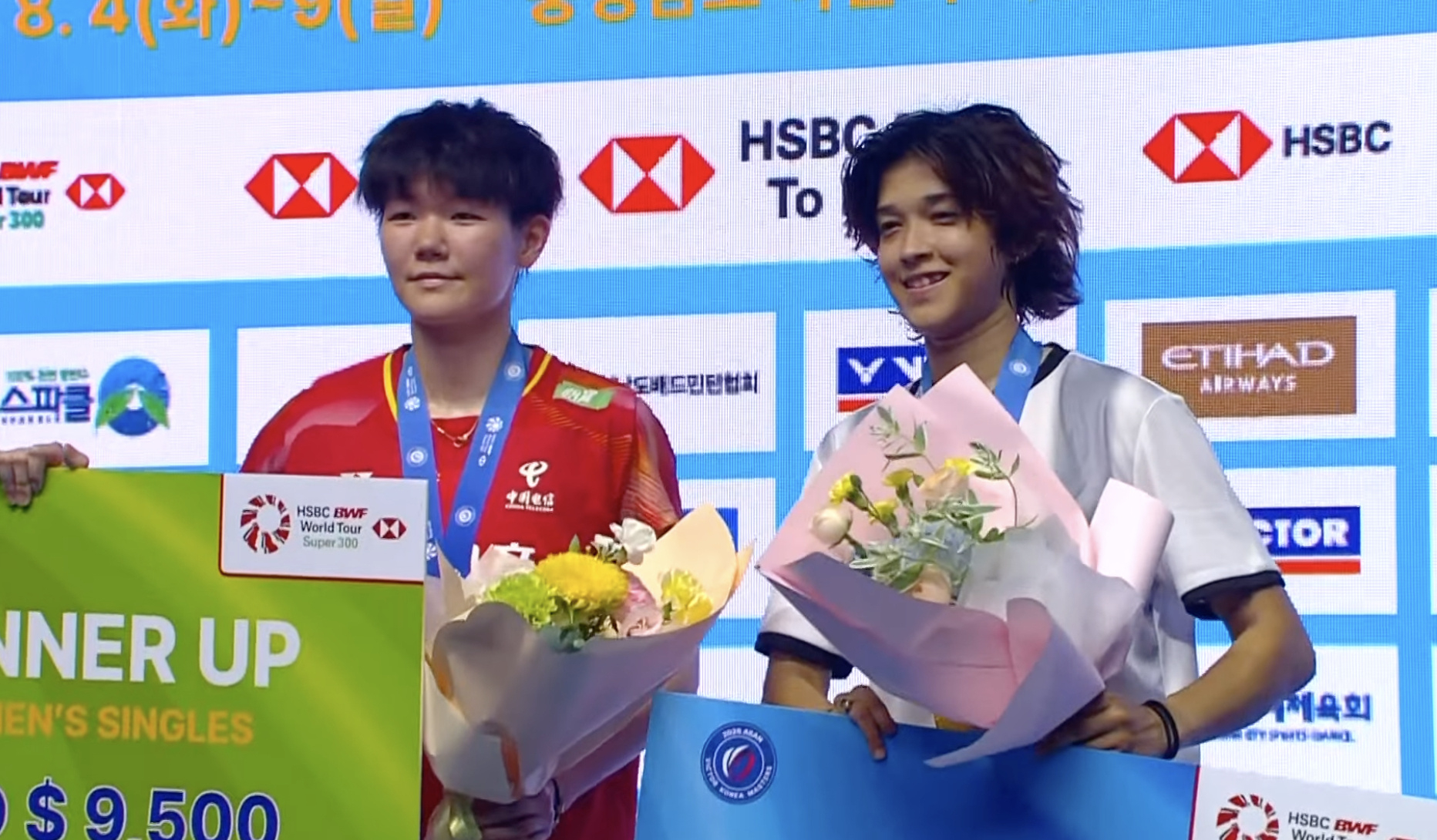 2026年羽毛球韩国大师赛 韩千禧遭查莉哈逆转收获女单亚军韩千禧🇨🇳 21-