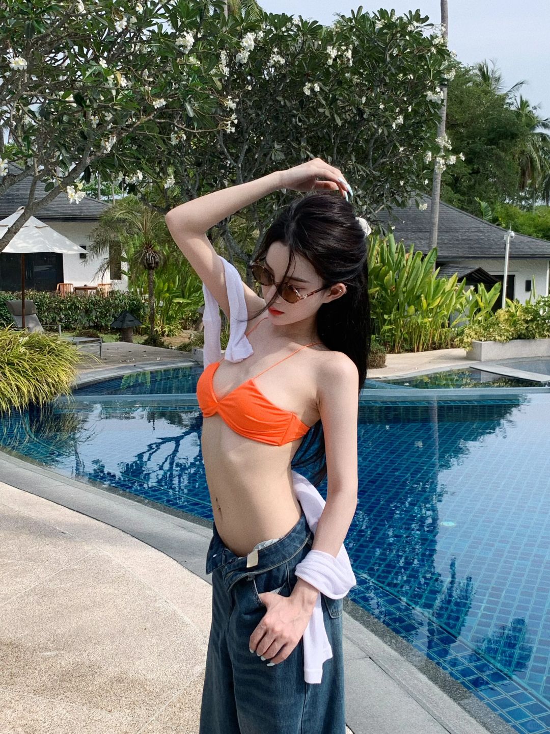 泳池穿搭
