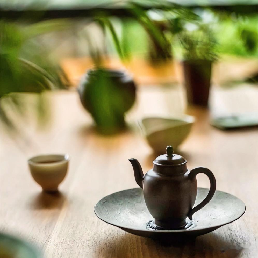 《百味吟·鹧鸪天》
盏里浮沉似岁途，茶烟袅处意难殊。甘醇总在苦后方，悲喜常随命运