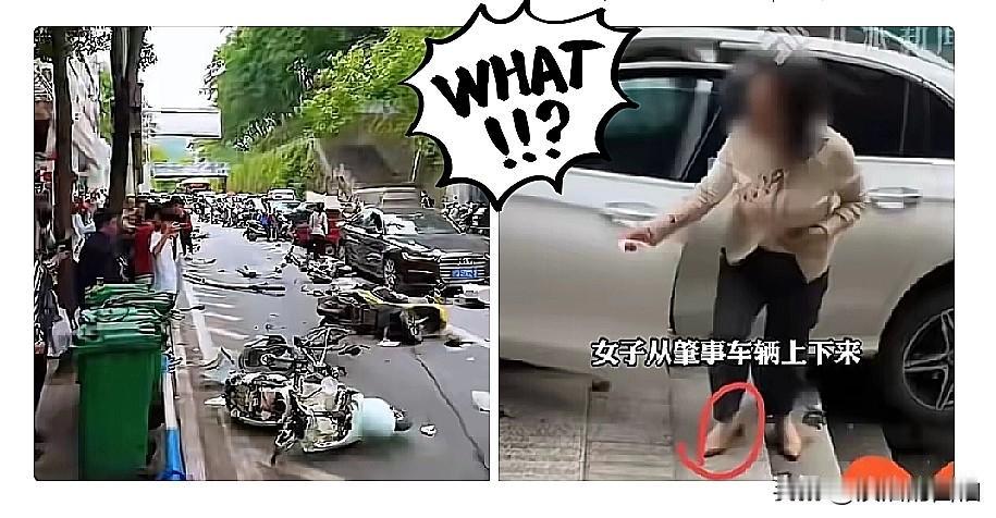 重庆街头那辆失控的白色奔驰，直接撞碎了8个家庭。

2人当场身亡，6人重伤倒地。