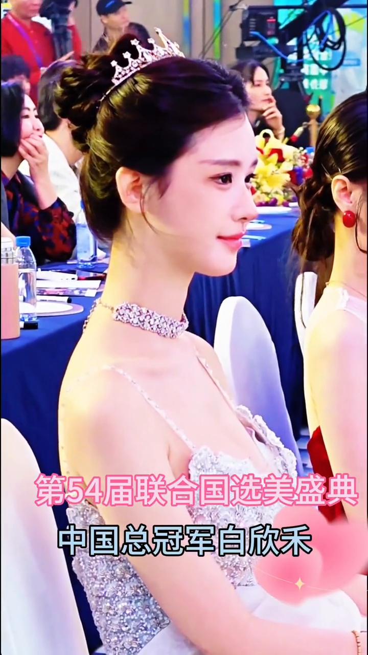 第54届联合国选美盛典，中国总冠军白欣禾。
