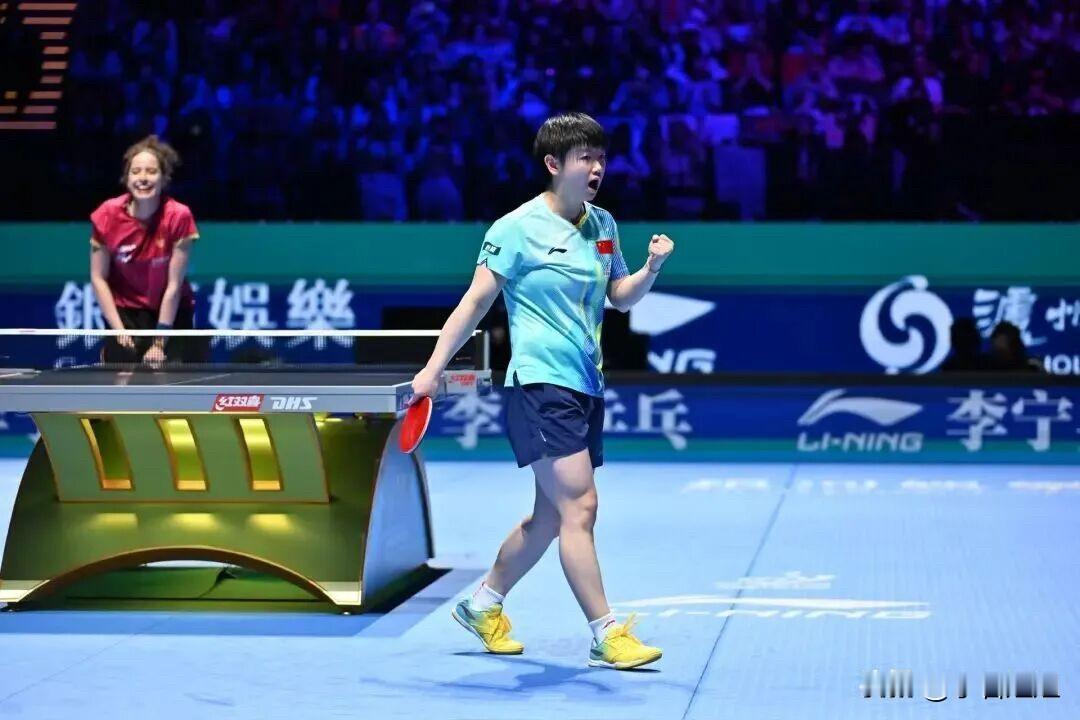 终于找到孙颖莎为什么能拿这么多冠军的原因了。

不是因为她天赋异禀，而是她心里装