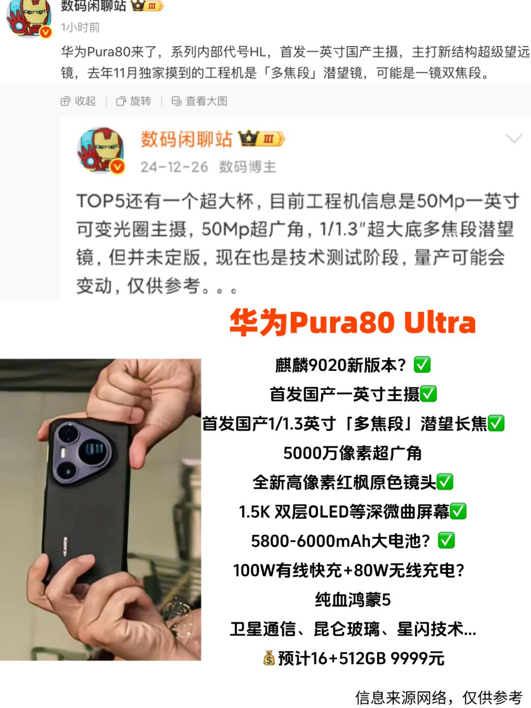 华为Pura80 ultra这配置会不会太强了？