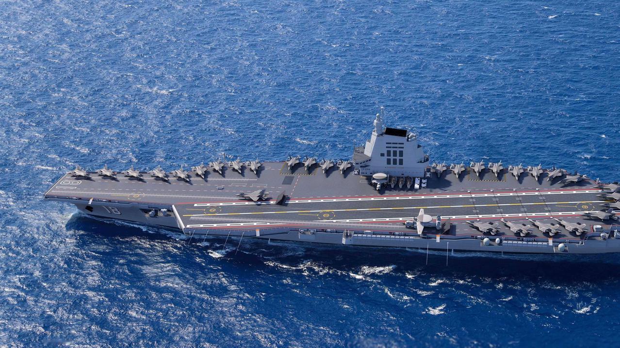 福建舰服役了！这是世界第一首有实战能力的电磁弹射航母！美国福特号航母，由于电磁弹