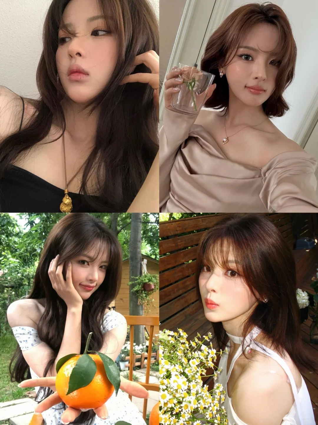 长发短发都好美‼️杨超越建模脸就是权威👏