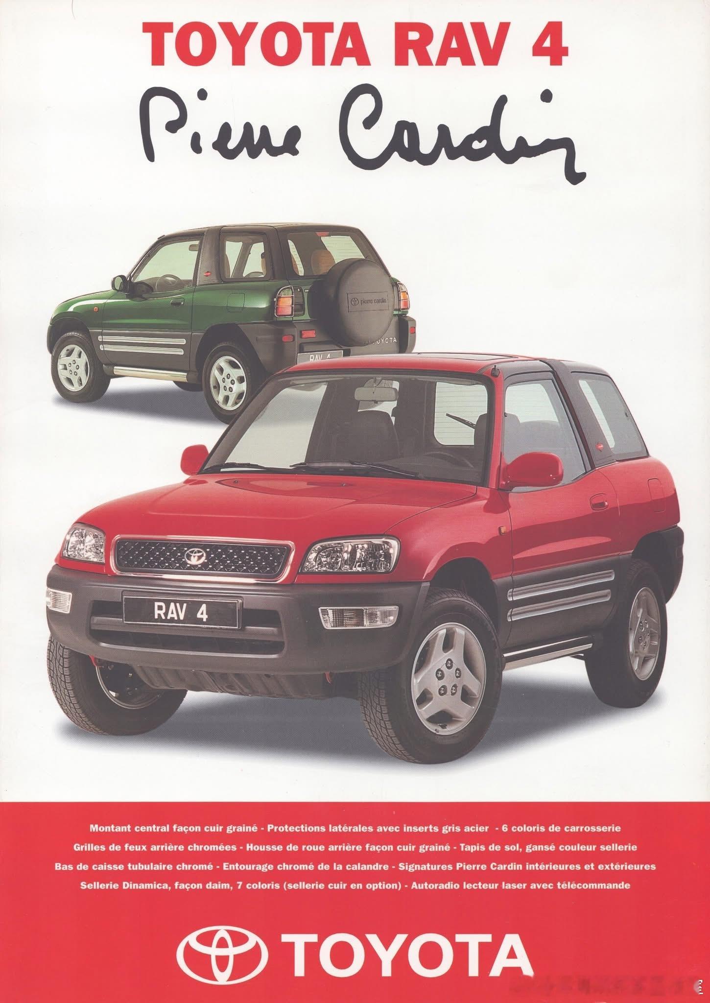 丰田初代RAV4的三门（两门）车型于 1994年 正式诞生￼￼￼。它基于卡罗拉E