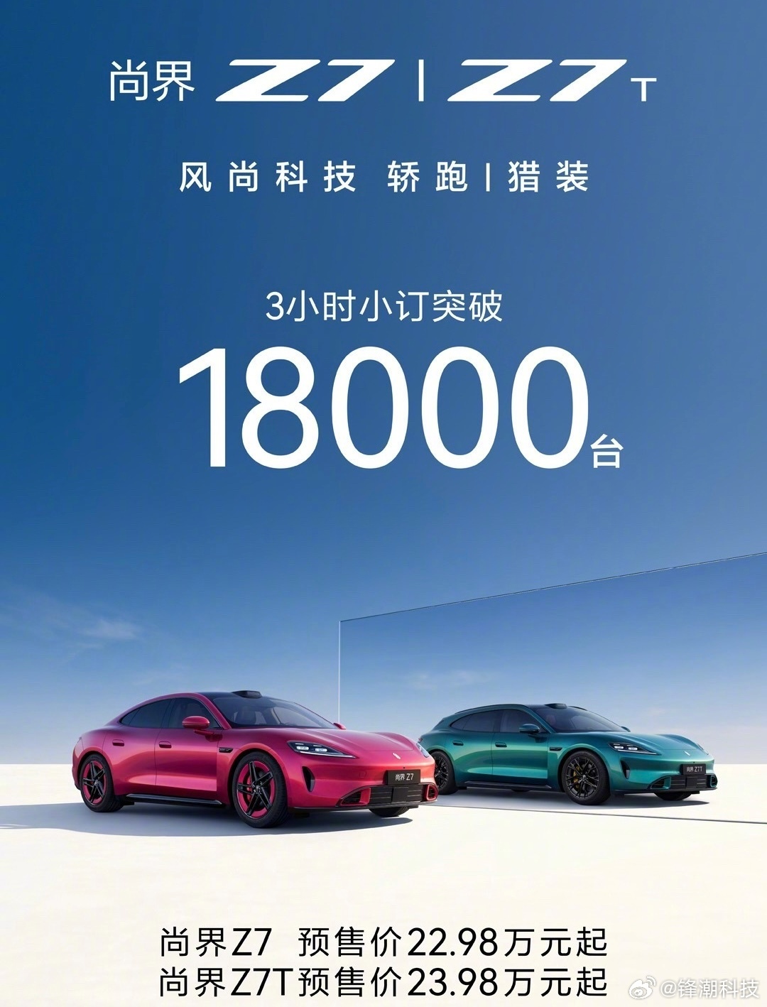 尚界Z7/Z7T的小订成绩。 