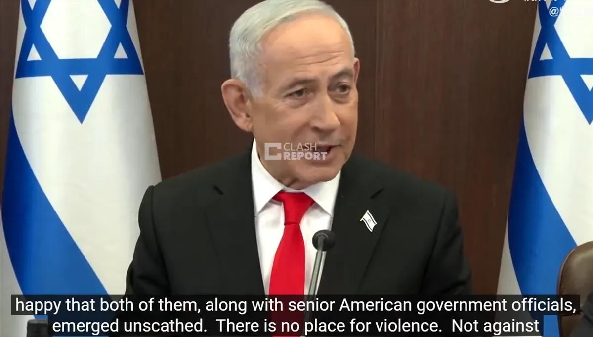 内塔尼亚胡:全世界针对领袖的暴力行为都不能被允许！
这话从谁说出来都合情合理，但