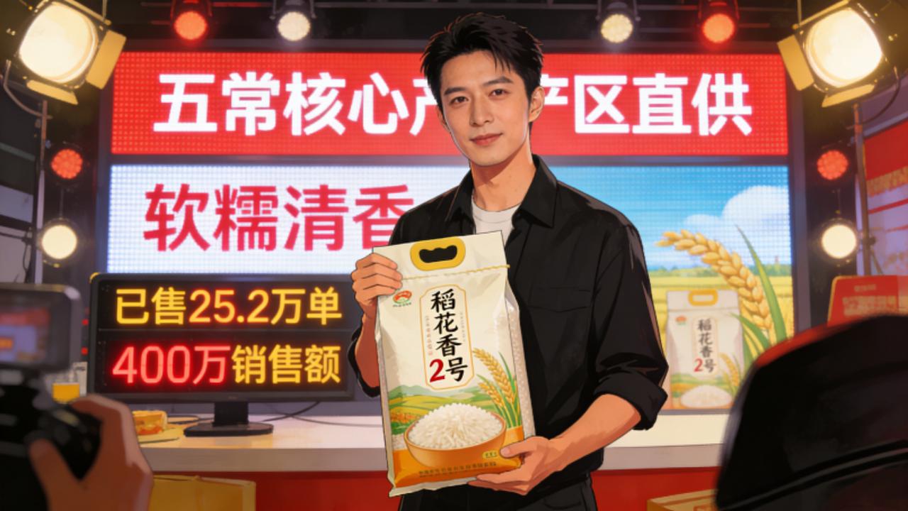 实锤！演员周瑞带货五常大米100%造假，25万单坑400万，新规落地前踩雷
 