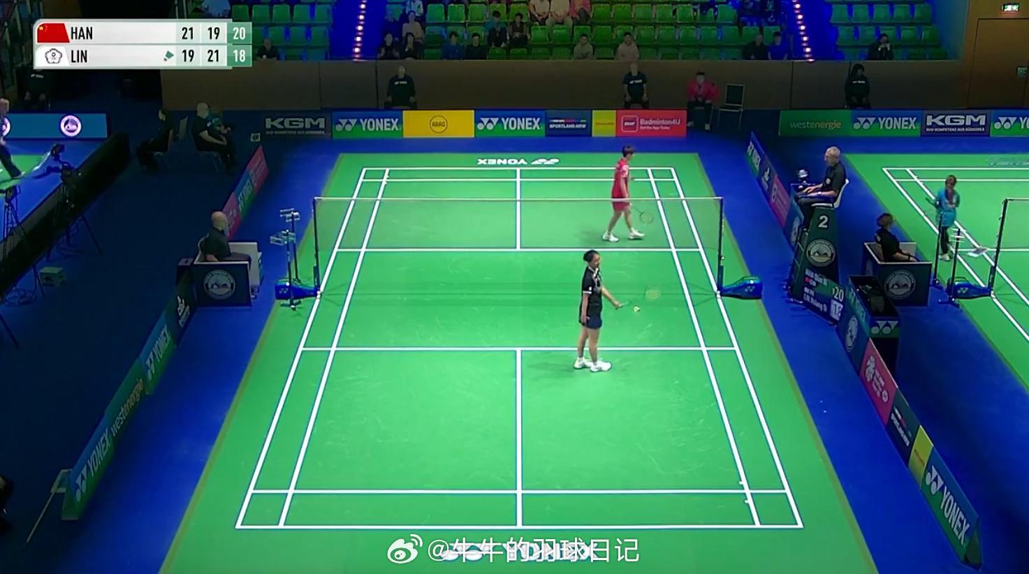 女单 1/16赛韩千禧 21-19 19-21 21-18 林湘缇恭喜韩千禧晋级