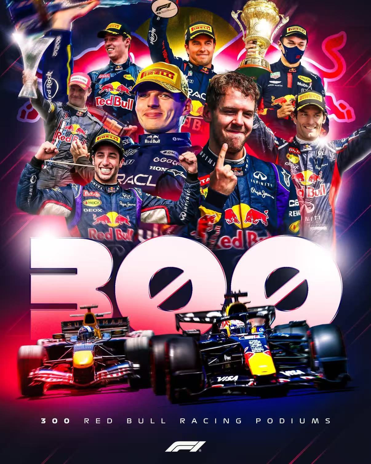 F1官方更新Max相关😢130/300…“Max为@ redbullracin