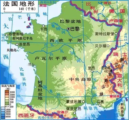 单论地理条件，法国和乌克兰谁更胜一筹？二选一建国，你来选一个吧。
1、面积：法国