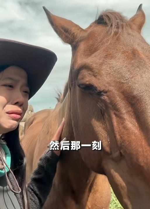 “我记得你，你也一定要记得我！”内蒙古黑山头镇，一个旅居俩月的姑娘跟她的马告别，
