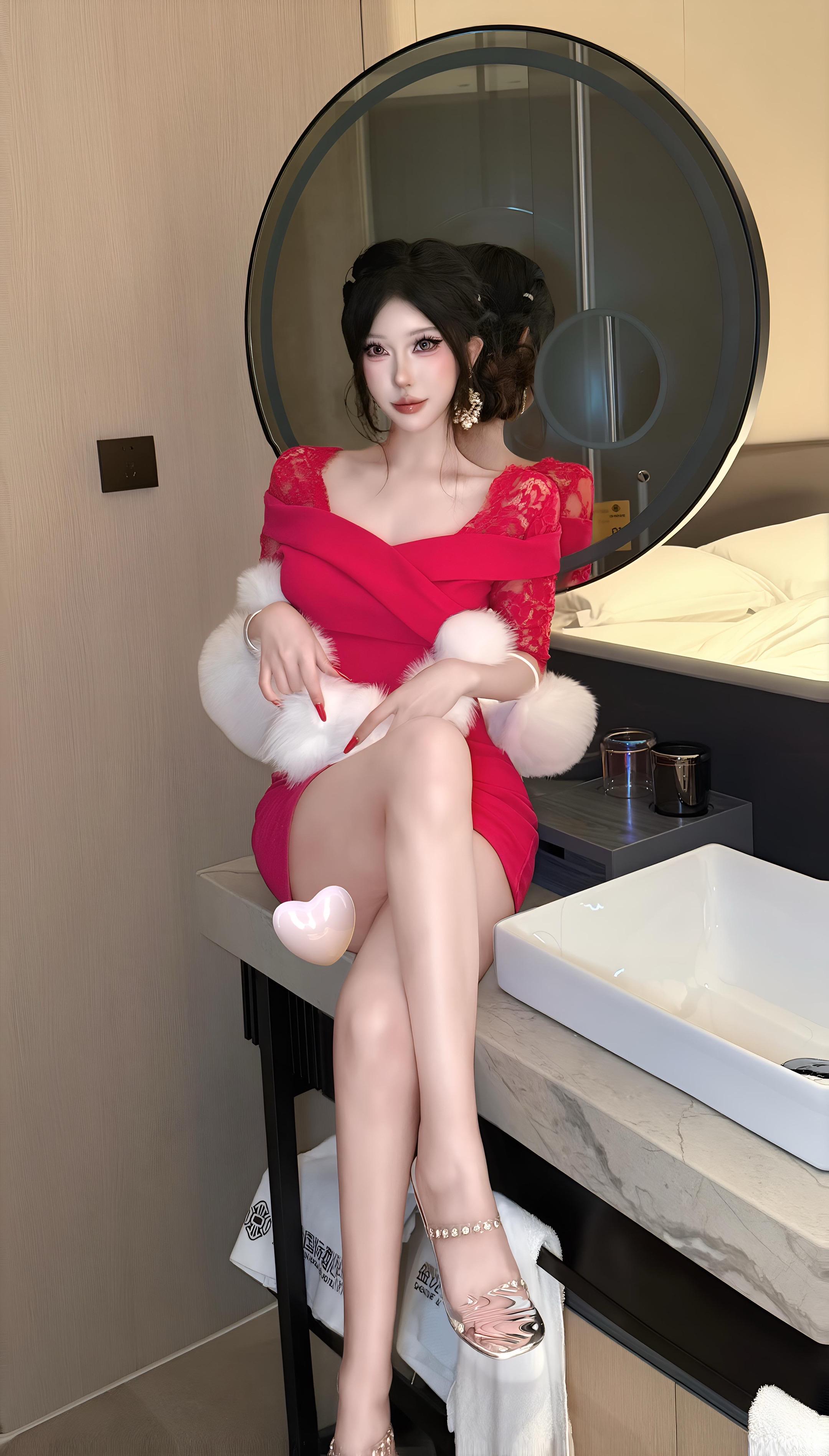 古早味 古早穿搭 酒店拍照姿势 御姐盘发造型