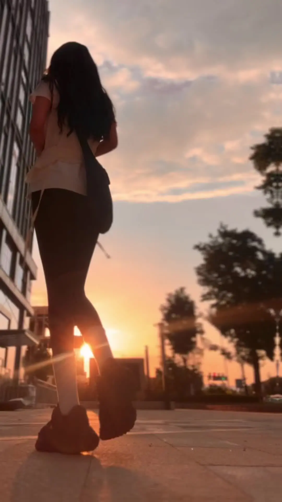 屁帘搭配 美女日常 随拍 穿搭展示 瑜伽裤