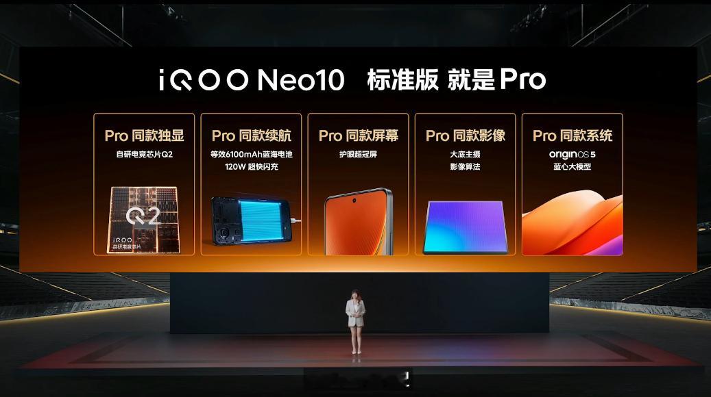 iQOONeo10发布会  这句词真不错，标准版就是Pro！ 该有的都给你了。 