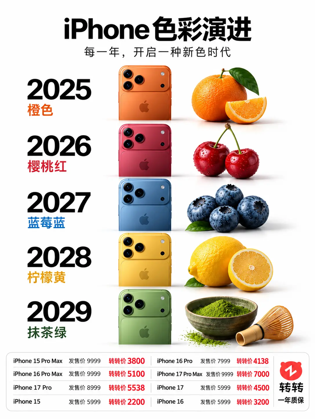 iPhone未来5年配色绝了！      iPhone 15 Pro ...