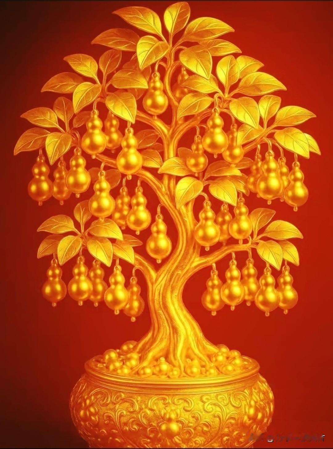 家有葫芦树，岁岁纳清福。