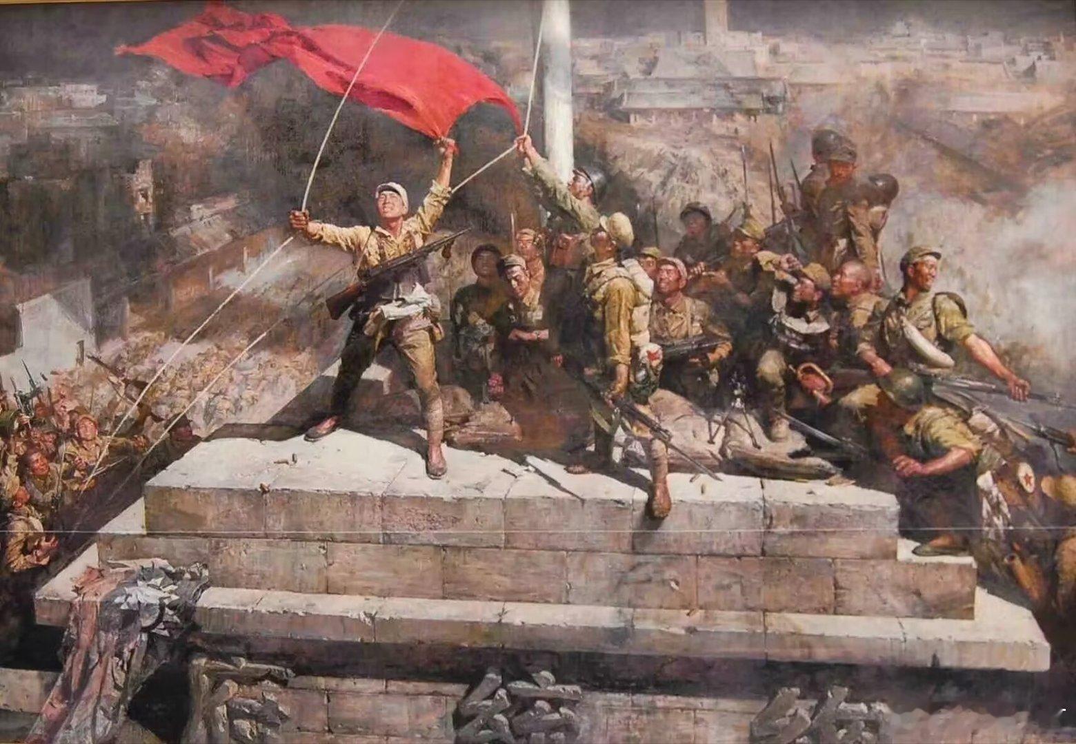 历史上的今天，1949年4月23日　人民解放军以摧枯拉朽之势，突破长江天堑，胜利