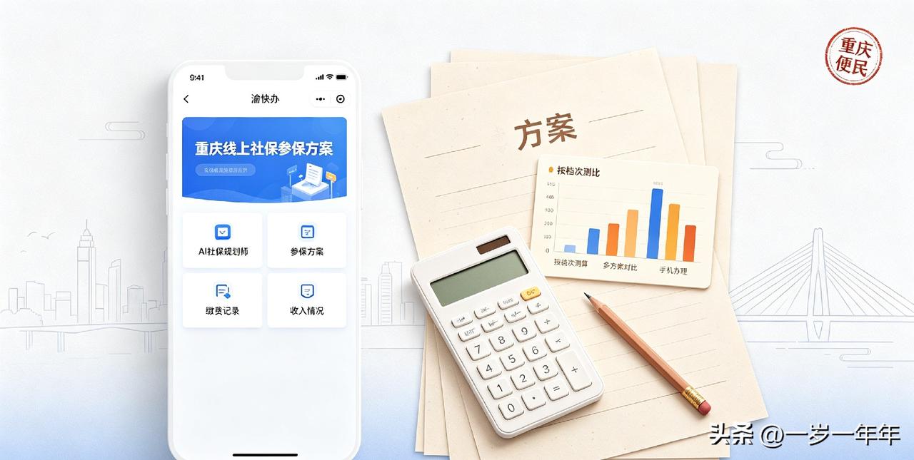 在重庆办社保，很多普通人都头疼，政策条文密密麻麻，缴费档次拿不准，以后养老金能领