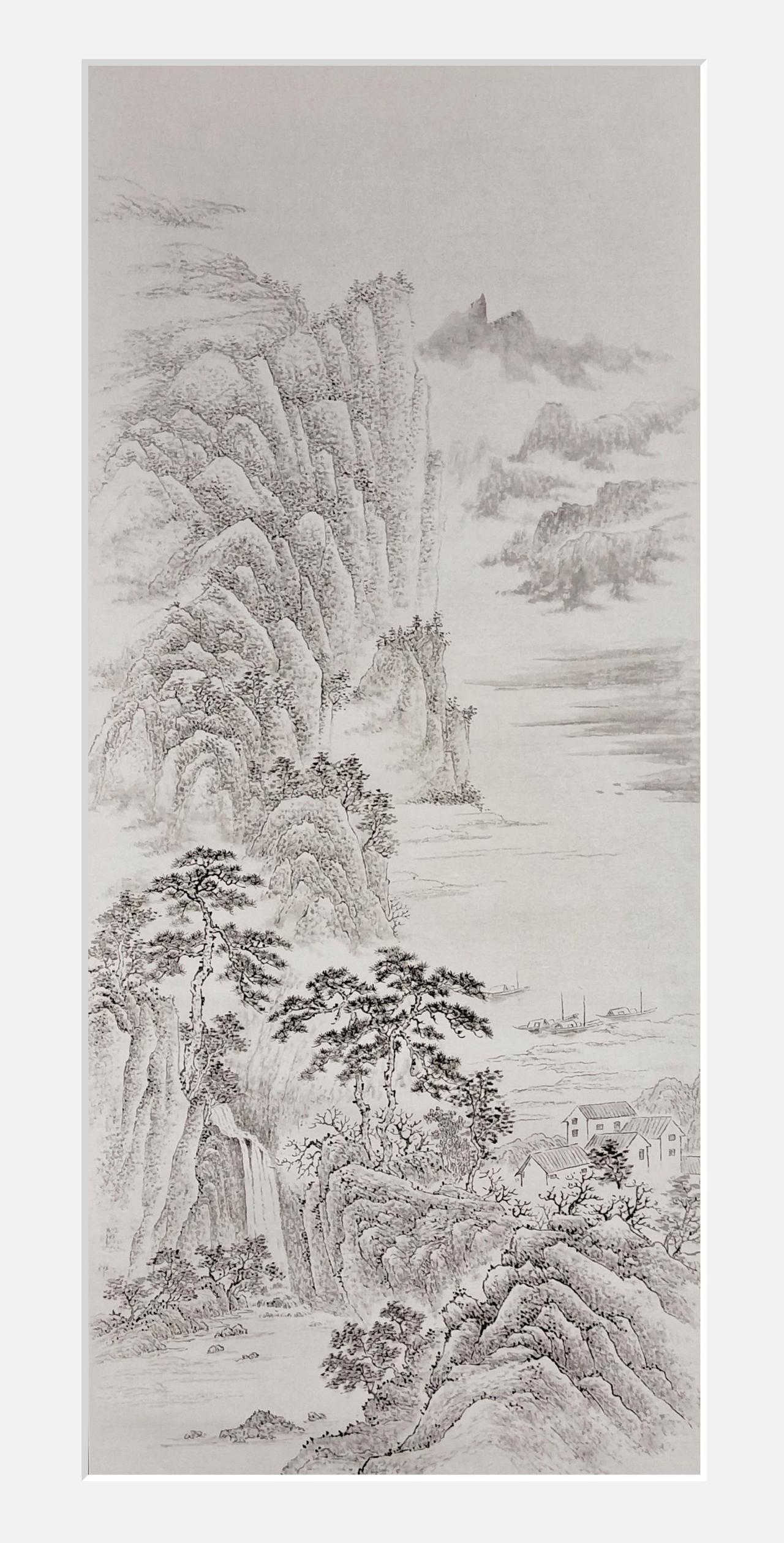 水墨山水练习 学习山水画 国画基础入门
