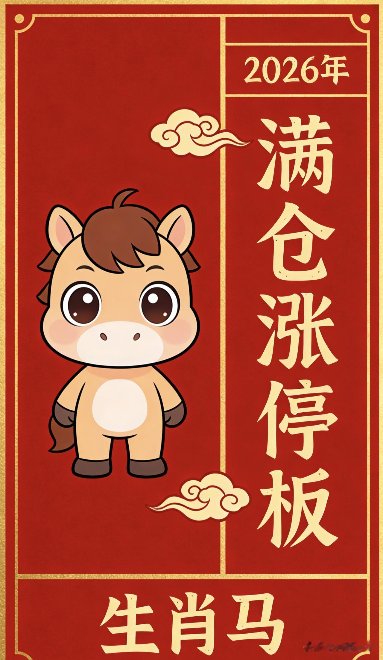 2026年开年第一件事情，祝愿大家满仓涨停板！
