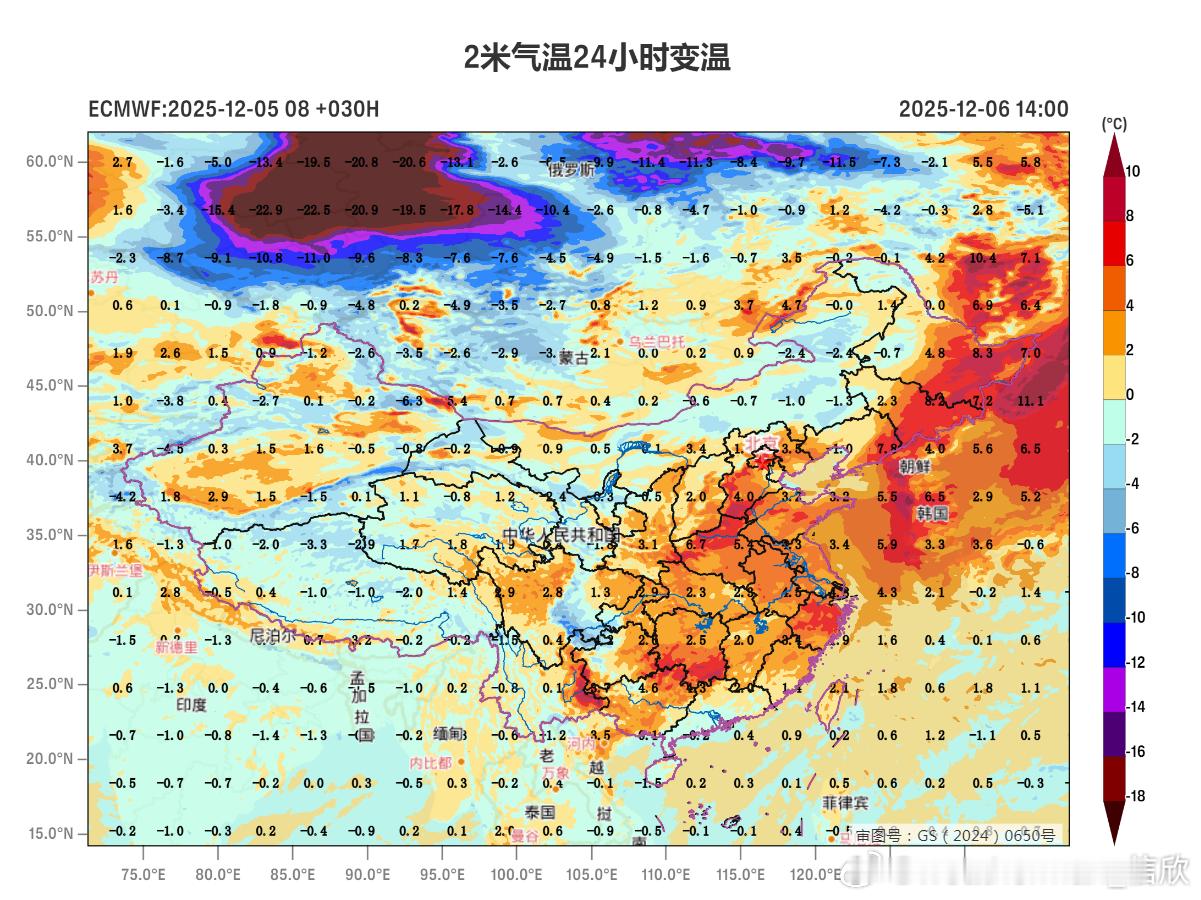 【气温大起大落】未来我国中东部多地，气温将呈现——大幅偏高-小幅偏高-大幅偏高-