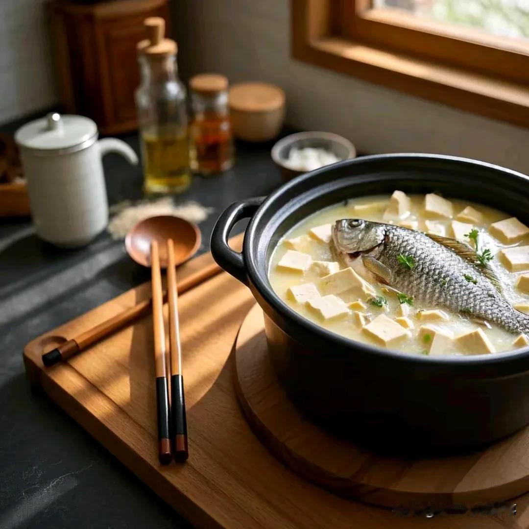 春节暖身佳肴：鲫鱼豆腐汤
 
春节，是阖家团圆、共享美食的温馨时刻。在这充满喜庆