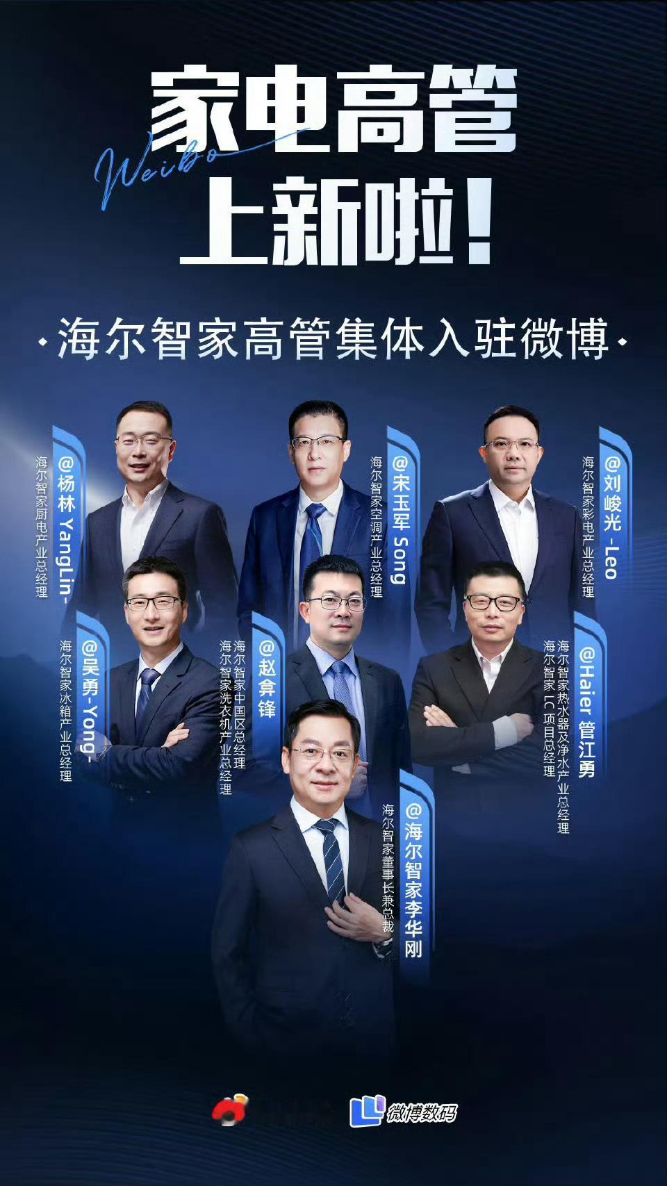 海尔智家高管集体入驻微博，这其实是非常好的征兆：大家都开始重视和用户直接交流、直