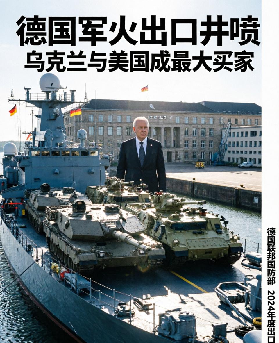 德国军火出口井喷：上半年狂增三倍，乌克兰美国成最大买家！

德国上半年军火出口额