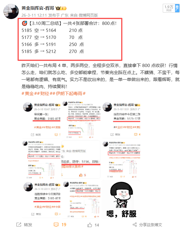 【3.9-3.13 周总结】共计：2320点！！3月  9 日周一部署3张   