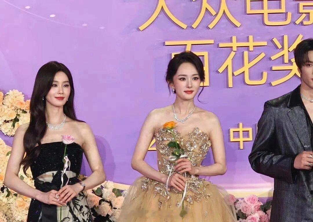 刘诗诗 杨幂 百花奖红毯同框来啦