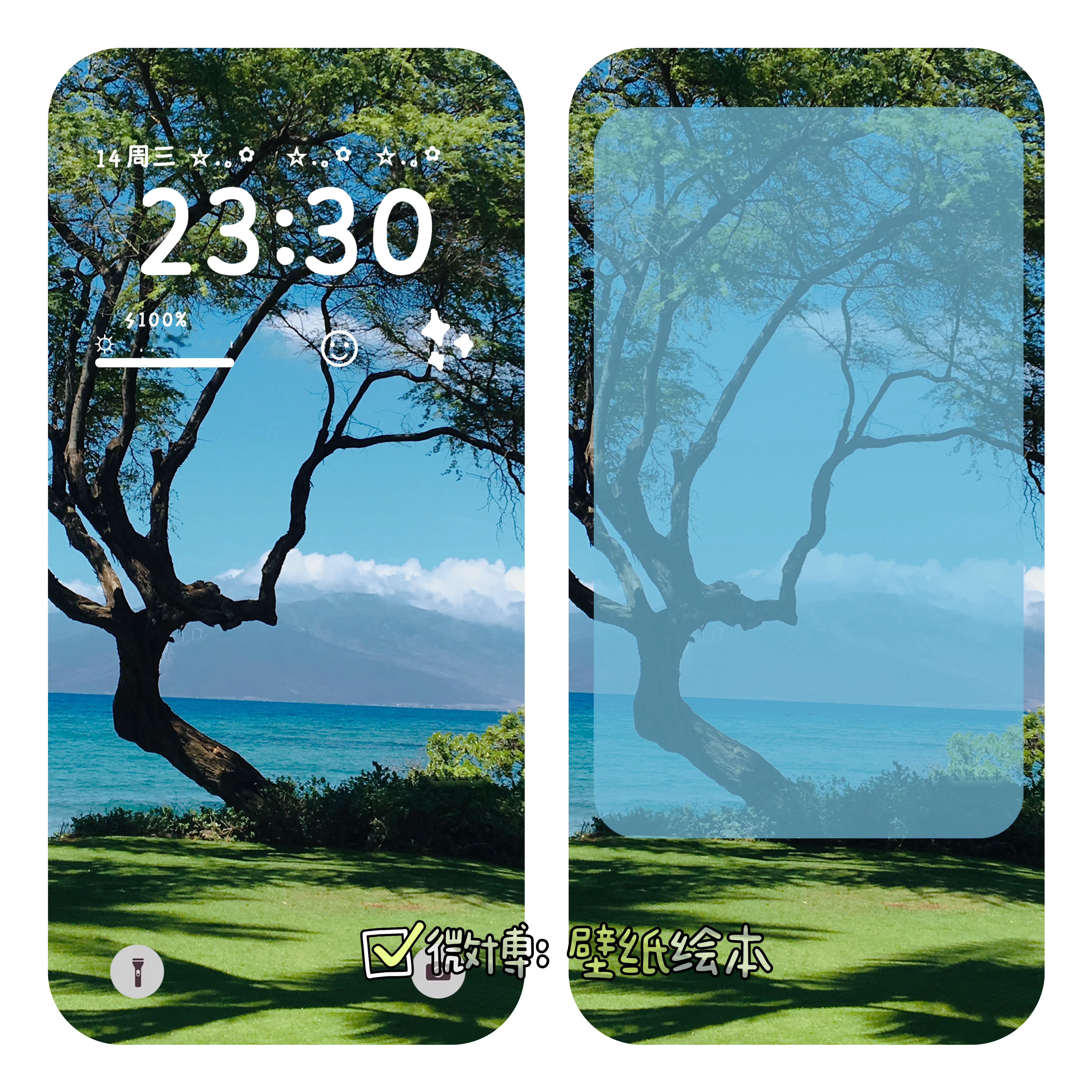 风景壁纸海边的树动漫场景#你的壁纸该换了##夏日企画# ​​​