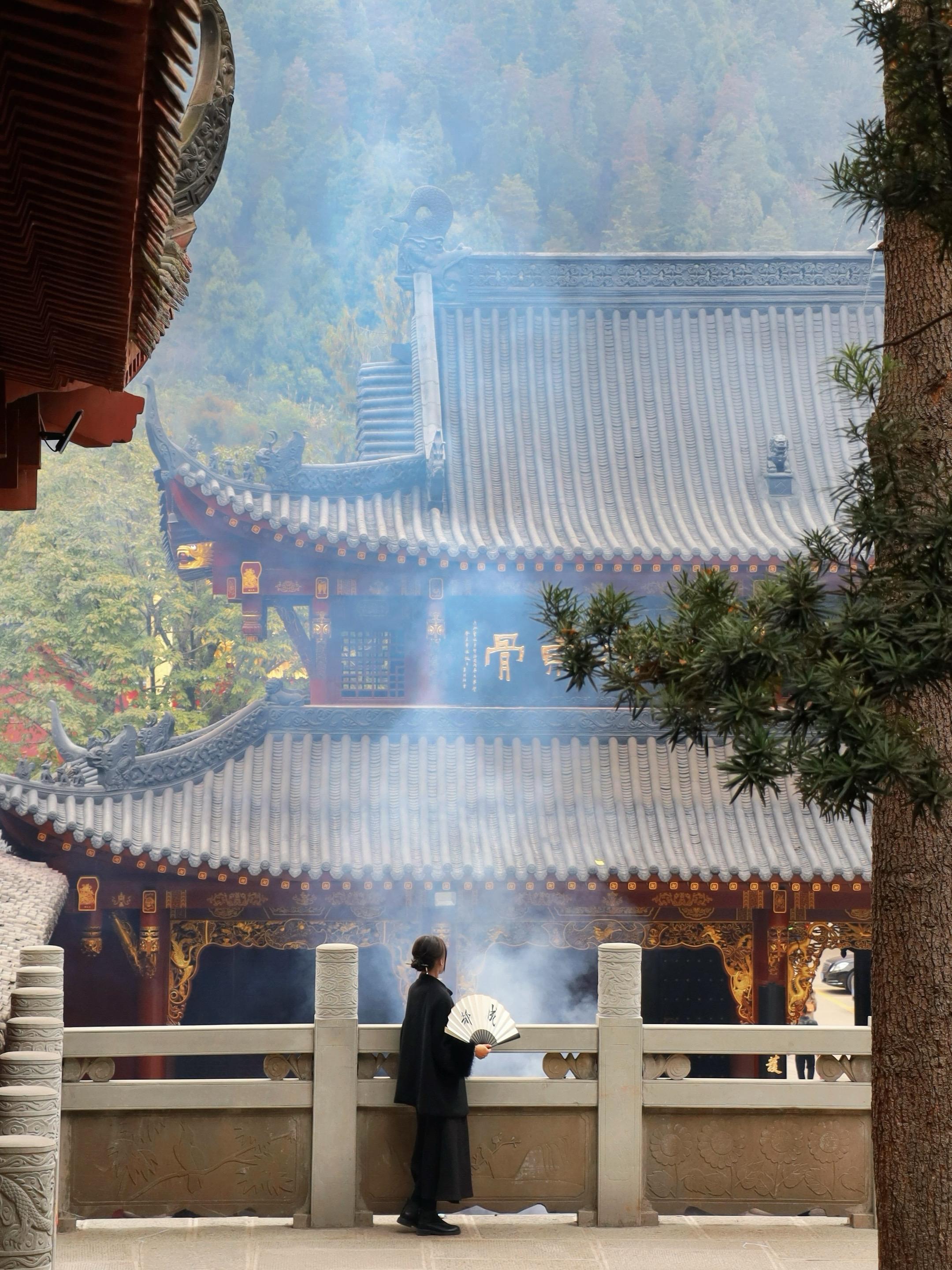 成都有座只适合单身去的千年古寺。“遥望石经半天紫，静觉古刹满园香” H...