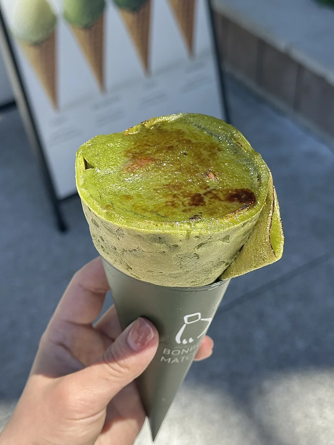 湾区｜南湾首家‼️布雷抹茶冰激凌可丽饼