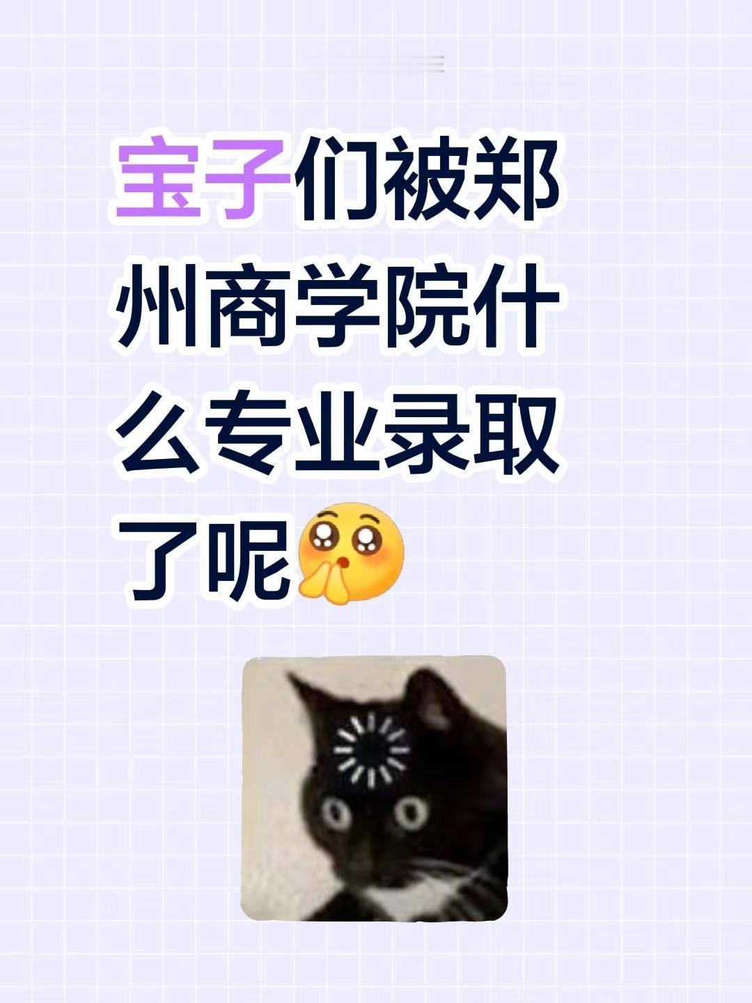 宝子们被郑州商什么专业录取了呢郑州商学院 郑州商学院新生