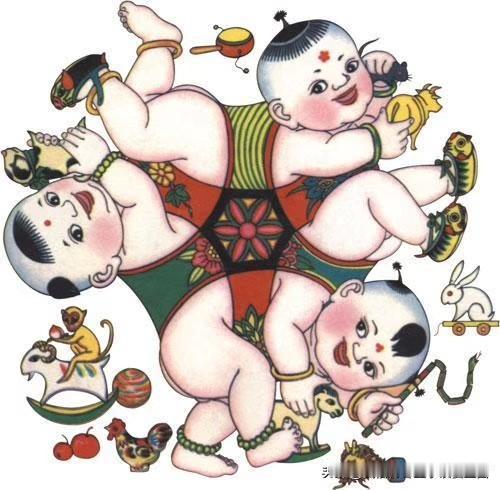 仔细数数到底是多少小孩和动物？迷人的老祖宗真有智慧，咋就创作出来这么有内容的传统