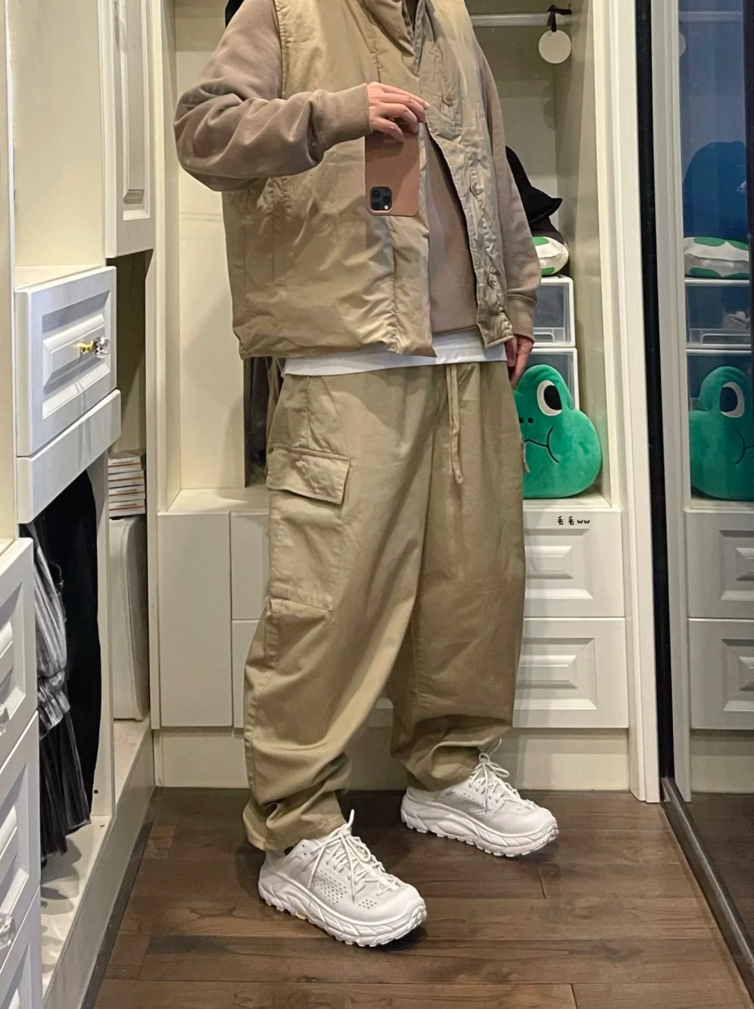 卡其工装｜马甲穿搭