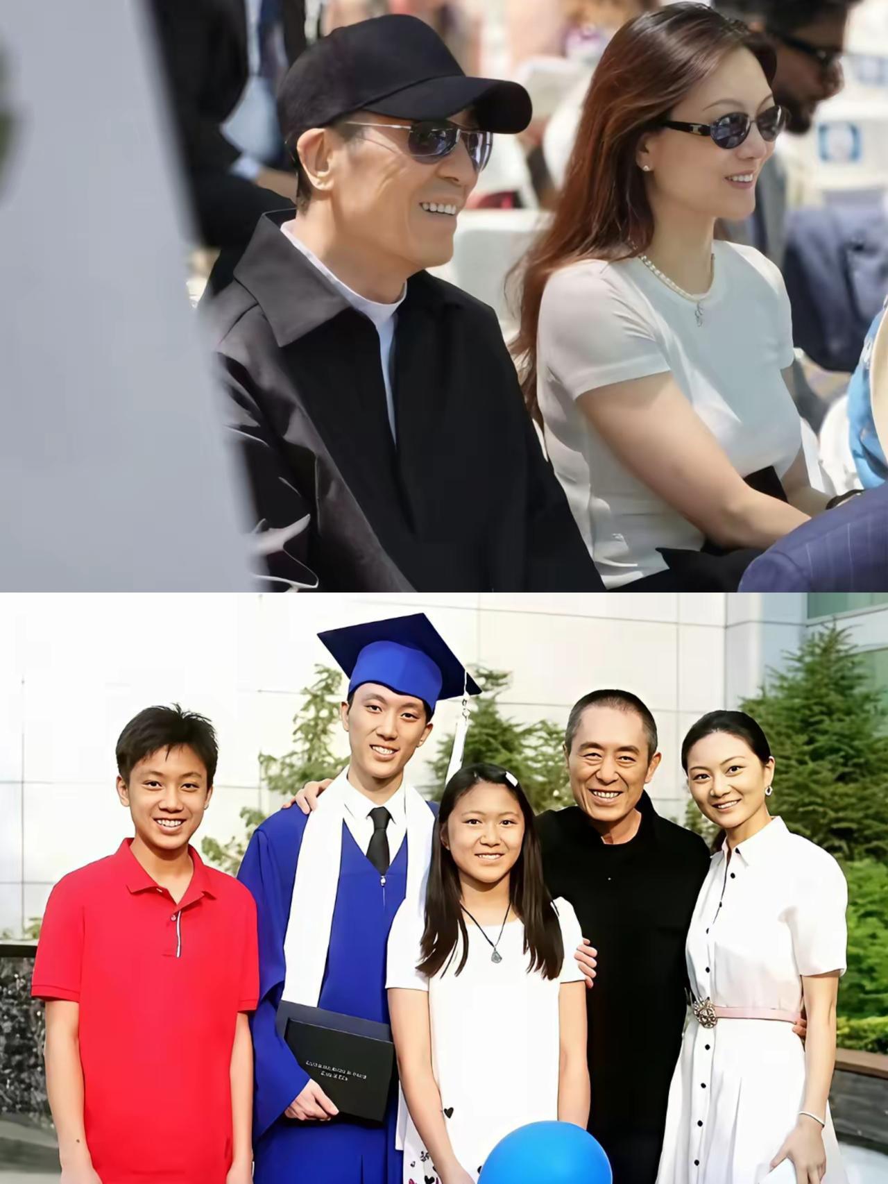 谁能不被张艺谋这温柔的一面戳中！5月19日他和陈婷远赴美国，现身二儿子耶鲁大学毕