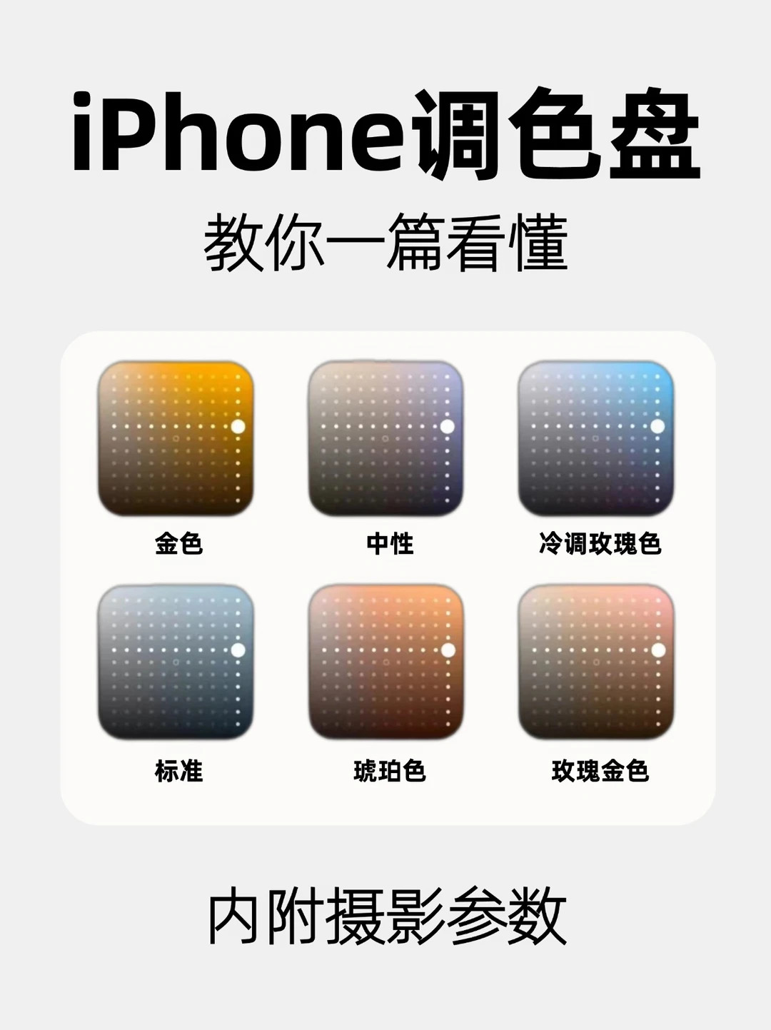 🔥iPhone调色盘别浪费了‼️不会=白买❌