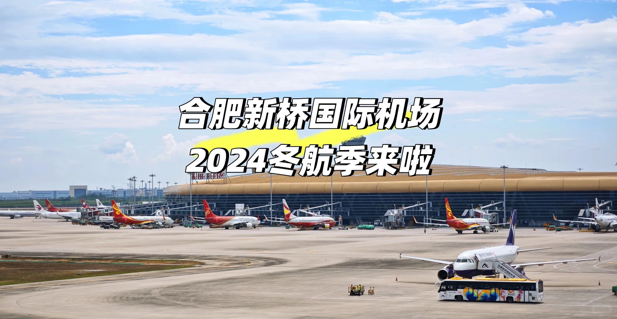 合肥新桥国际机场2024冬航季来啦！🛫