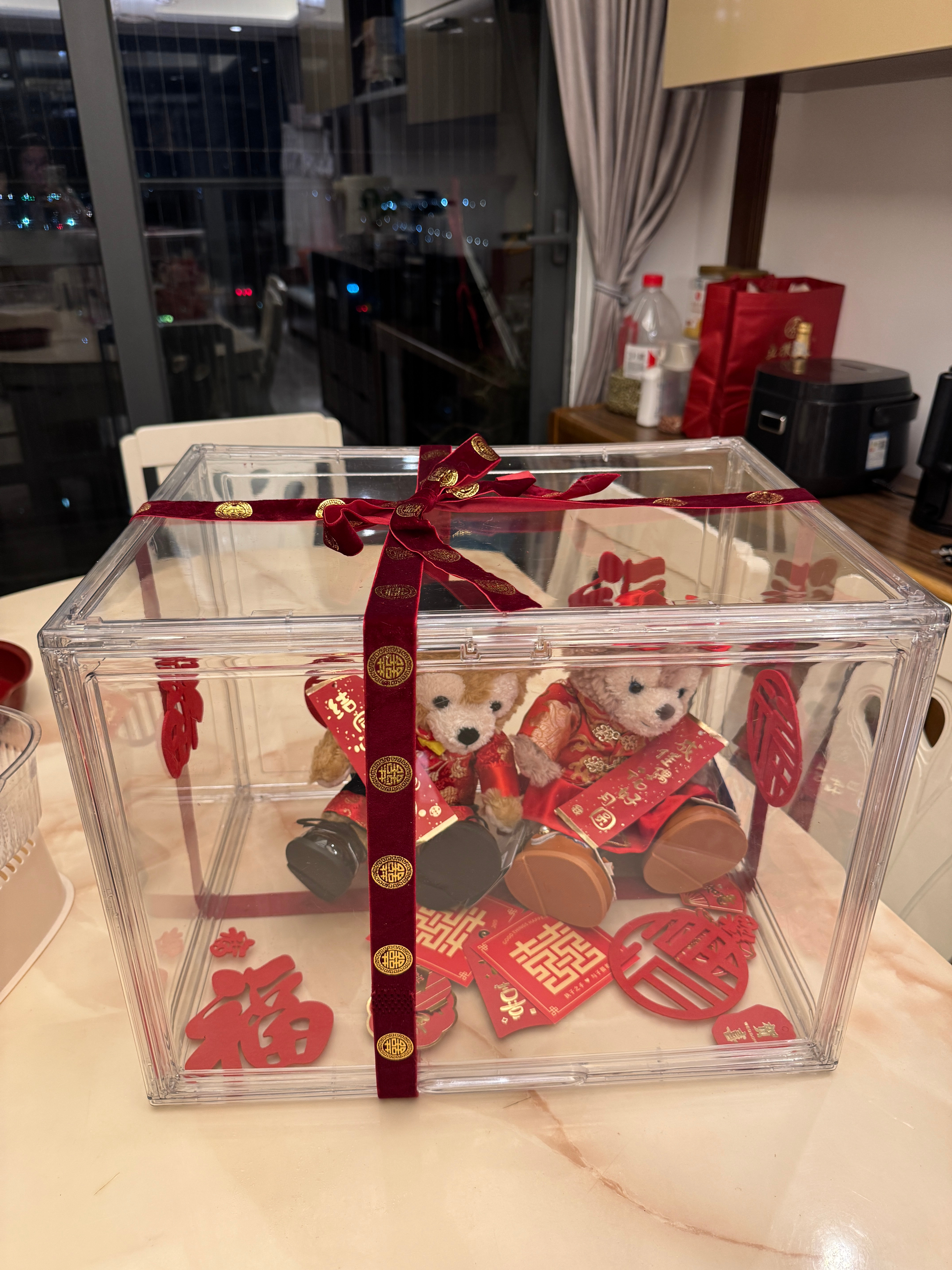 真羡慕我哥有我这种的妹，结婚礼物都是全手工的（包括亚克力盒子 丝带  摆件小物另