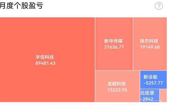 二八定律也适用于股市。

20%的股票，贡献了80%的收益。

10月目前盈利1