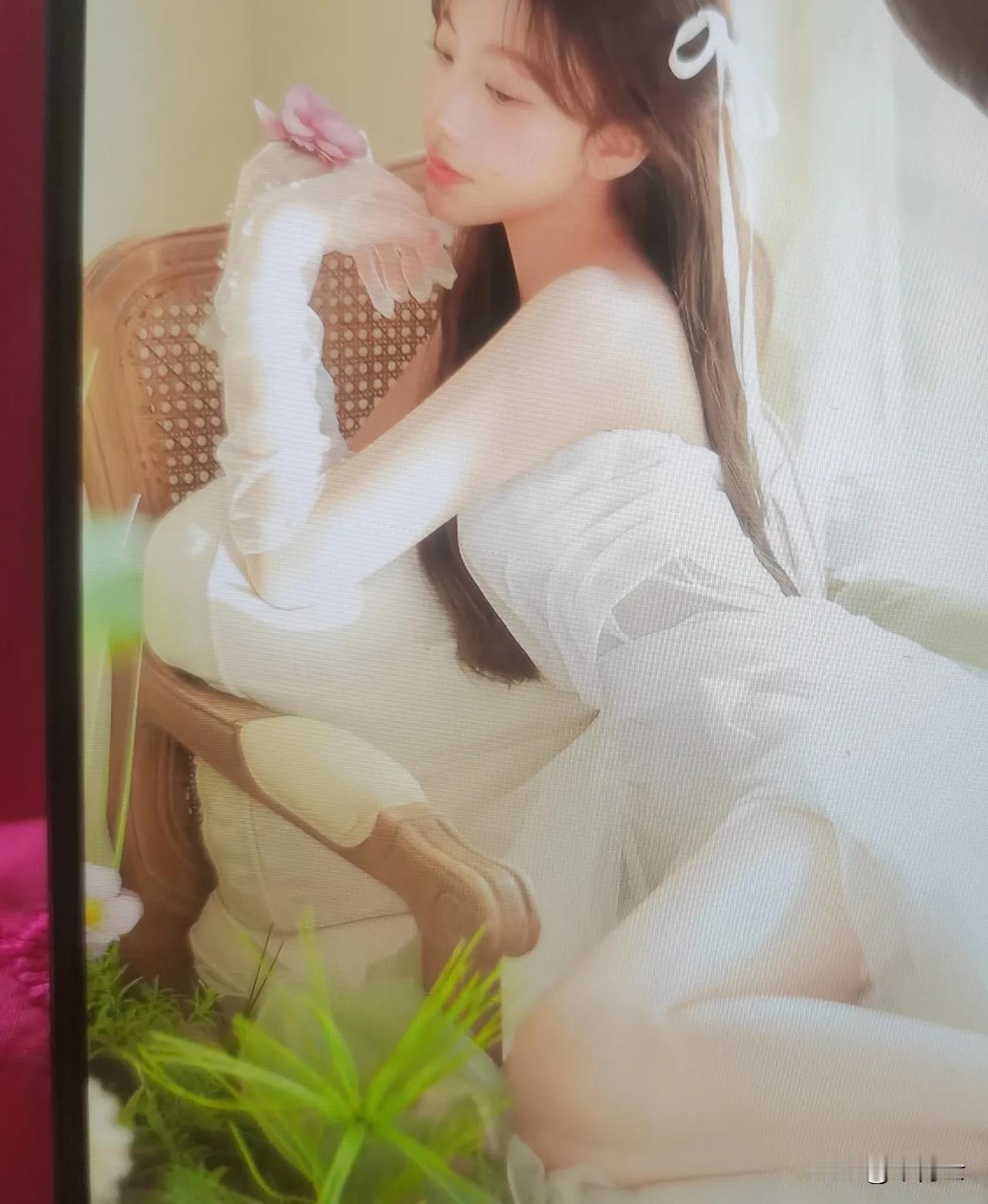 温柔白纱裙，甜美少女梦💖