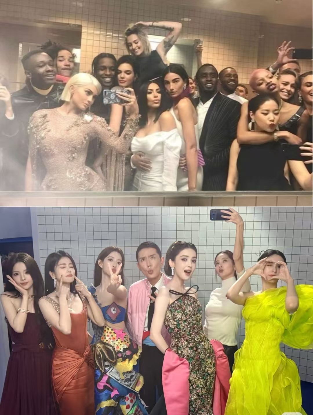 metgala厕所在中国 中国有自己的metgala！模仿对镜自拍🤳大家觉得g