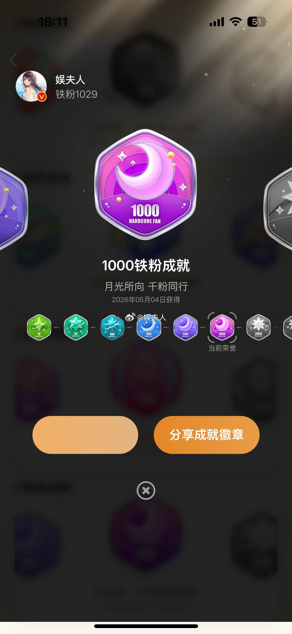 经过宝子们的不断努力，铁粉终于破千了，我又红了，感谢宝子们的支持想当年啊！嗯，其