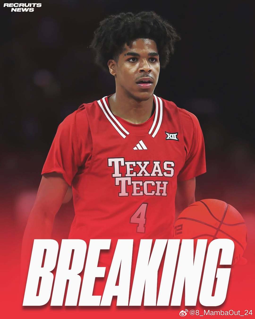 德州理工后卫克里斯蒂安·安德森(Christian Anderson)将可以出战